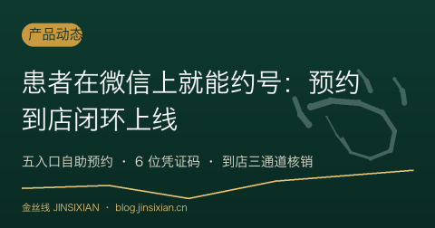 患者在微信上就能约号：预约到店闭环上线